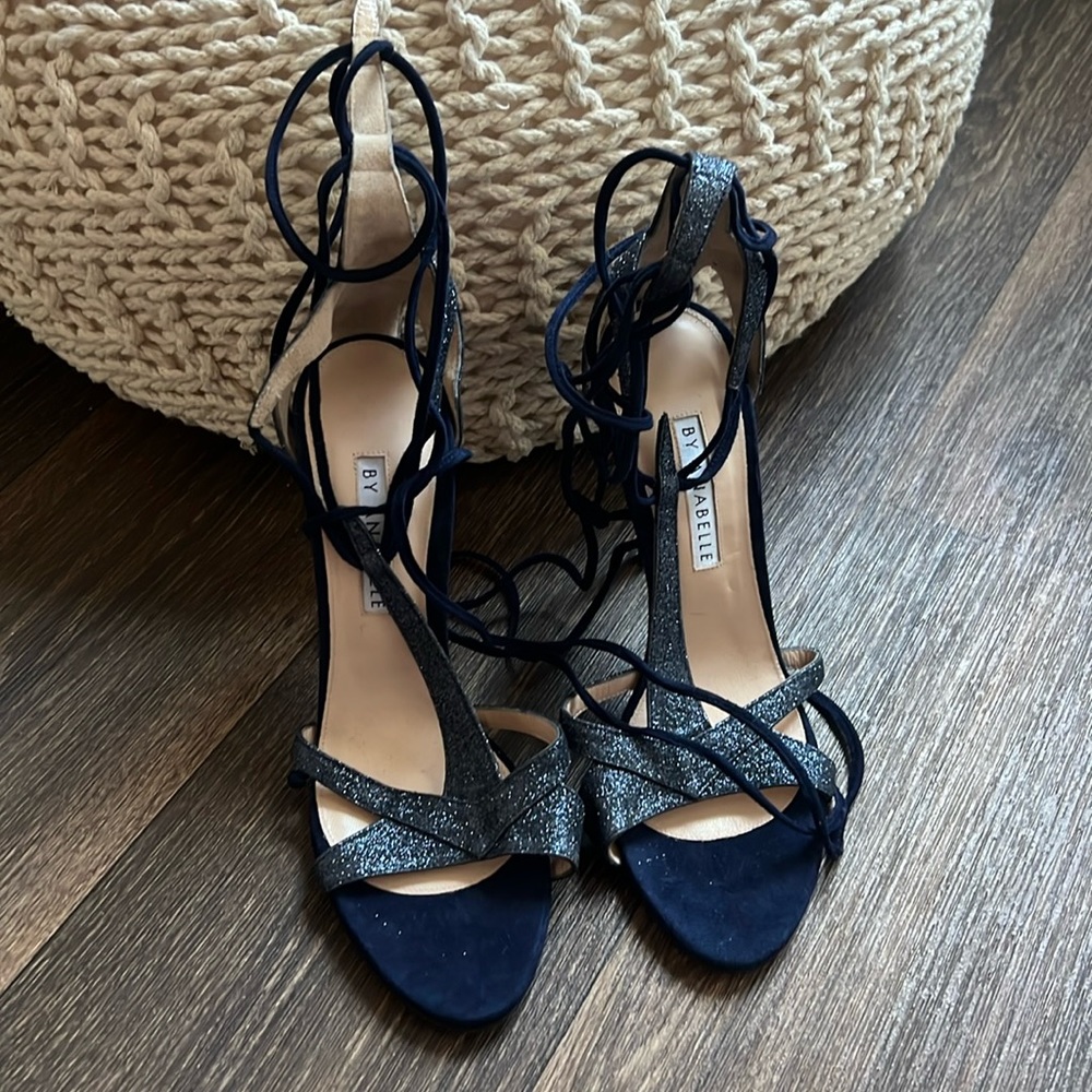 By Anabelle Sparkly Blue Heels